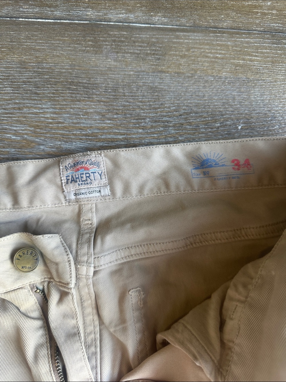 Faherty Light Beige Men's Chinos - Picture 2 of 6